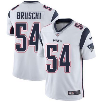 Nike New England Patriots #54 Tedy Bruschi White Stitched NFL Vapor Untouchable Limited Jersey