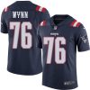 Nike New England Patriots #76 Isaiah Wynn Navy Blue Stitched NFL Limited Rush Jersey