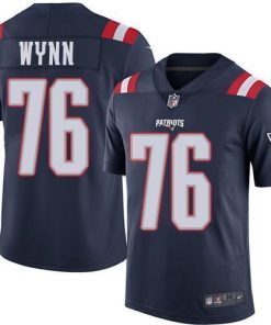 Nike New England Patriots #76 Isaiah Wynn Navy Blue Stitched NFL Limited Rush Jersey