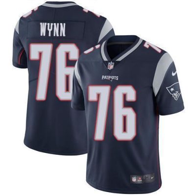 Nike New England Patriots #76 Isaiah Wynn Navy Blue Team Color Stitched NFL Vapor Untouchable Limited Jersey