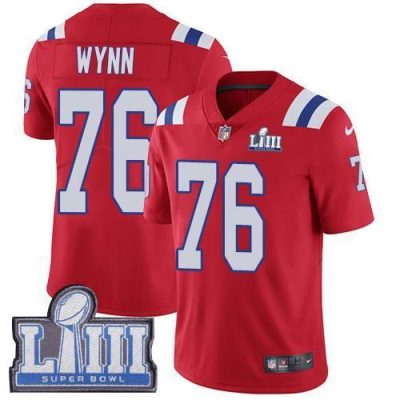 Nike New England Patriots #76 Isaiah Wynn Red Alternate Super Bowl LIII Bound Stitched NFL Vapor Untouchable Limited Jersey