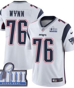 Nike New England Patriots #76 Isaiah Wynn White Super Bowl LIII Bound Stitched NFL Vapor Untouchable Limited Jersey