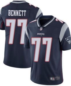 Nike New England Patriots #77 Michael Bennett Navy Blue Team Color Stitched NFL Vapor Untouchable Limited Jersey