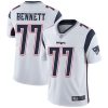Nike New England Patriots #77 Michael Bennett White Stitched NFL Vapor Untouchable Limited Jersey