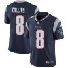 Nike New England Patriots #8 Jamie Collins Sr Navy Blue Team Color Stitched NFL Vapor Untouchable Limited Jersey