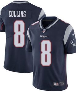 Nike New England Patriots #8 Jamie Collins Sr Navy Blue Team Color Stitched NFL Vapor Untouchable Limited Jersey