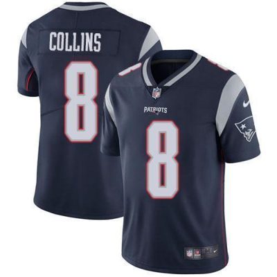 Nike New England Patriots #8 Jamie Collins Sr Navy Blue Team Color Stitched NFL Vapor Untouchable Limited Jersey