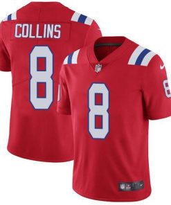 Nike New England Patriots #8 Jamie Collins Sr Red Alternate Stitched NFL Vapor Untouchable Limited Jersey