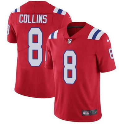 Nike New England Patriots #8 Jamie Collins Sr Red Alternate Stitched NFL Vapor Untouchable Limited Jersey