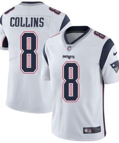 Nike New England Patriots #8 Jamie Collins Sr White Stitched NFL Vapor Untouchable Limited Jersey