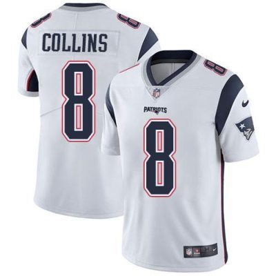 Nike New England Patriots #8 Jamie Collins Sr White Stitched NFL Vapor Untouchable Limited Jersey