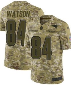 Nike New England Patriots #84 Benjamin Watson Camo Stitched NFL Limited 2018 Salute To Service Jersey
