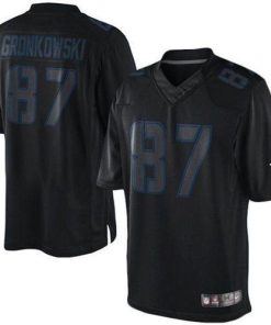 Nike New England Patriots #87 Rob Gronkowski Black Stitched NFL Impact Limited Jersey