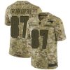 Nike New England Patriots #87 Rob Gronkowski Camo Stitched NFL Limited 2018 Salute To Service Jersey