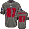 Nike New England Patriots #87 Rob Gronkowski Grey Stitched NFL Elite Vapor Jersey