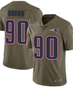 Nike New England Patriots #90 Malcom Brown Olive Stitched NFL Limited 2017 Salute To Service Jersey