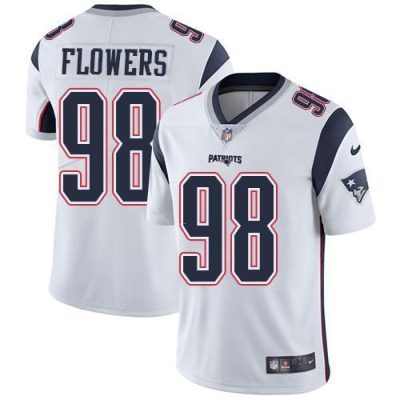 Nike New England Patriots #98 Trey Flowers White Stitched NFL Vapor Untouchable Limited Jersey