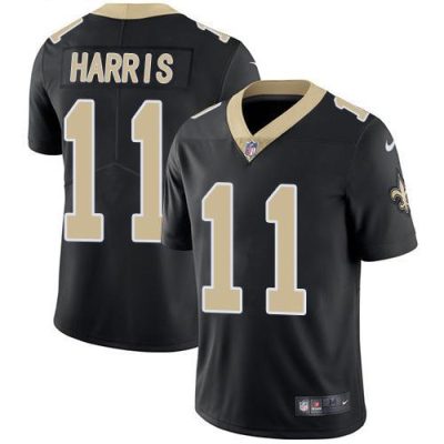 Nike New Orleans Saints #11 Deonte Harris Black Team Color Stitched NFL Vapor Untouchable Limited Jersey