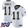 Nike New Orleans Saints #11 Deonte Harris White Stitched NFL 100th Season Vapor Untouchable Limited Jersey