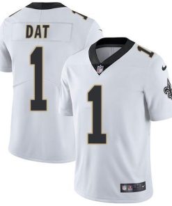 Nike New Orleans Saints #1 Who Dat White Stitched NFL Vapor Untouchable Limited Jersey