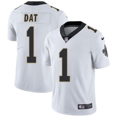 Nike New Orleans Saints #1 Who Dat White Stitched NFL Vapor Untouchable Limited Jersey