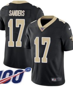 Nike New Orleans Saints #17 Emmanuel Sanders Black Team Color Stitched NFL 100th Season Vapor Untouchable Limited Jersey