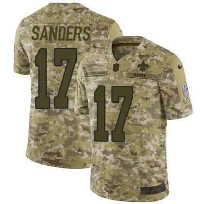 Nike New Orleans Saints #17 Emmanuel Sanders Camo Stitched NFL Limited 2018 Salute To Service Jersey