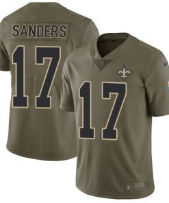 Nike New Orleans Saints #17 Emmanuel Sanders Olive Stitched NFL Limited 2017 Salute To Service Jersey