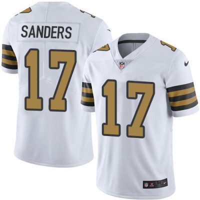 Nike New Orleans Saints #17 Emmanuel Sanders White Stitched NFL Limited Rush Jersey