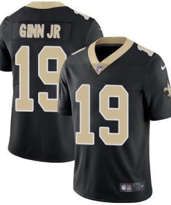 Nike New Orleans Saints #19 Ted Ginn Jr Black Team Color Stitched NFL Vapor Untouchable Limited Jersey