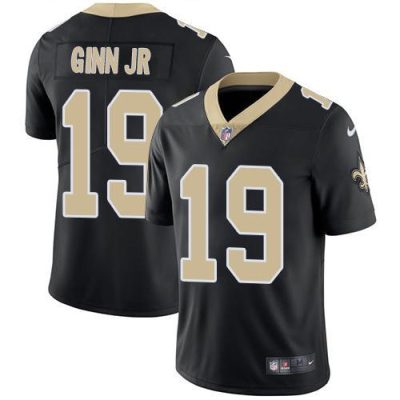 Nike New Orleans Saints #19 Ted Ginn Jr Black Team Color Stitched NFL Vapor Untouchable Limited Jersey