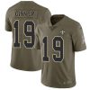 Nike New Orleans Saints #19 Ted Ginn Jr Olive Stitched NFL Limited 2017 Salute To Service Jersey