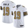 Nike New Orleans Saints #19 Ted Ginn Jr White Stitched NFL Limited Rush Jersey