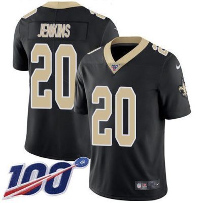 Nike New Orleans Saints #20 Janoris Jenkins Black Team Color Stitched NFL 100th Season Vapor Untouchable Limited Jersey