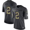 Nike New Orleans Saints #2 Jameis Winston Black Stitched NFL Limited 2016 Salute to Service Jersey