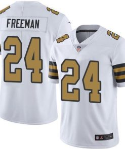 Nike New Orleans Saints #24 Devonta Freeman White Stitched NFL Limited Rush Jersey
