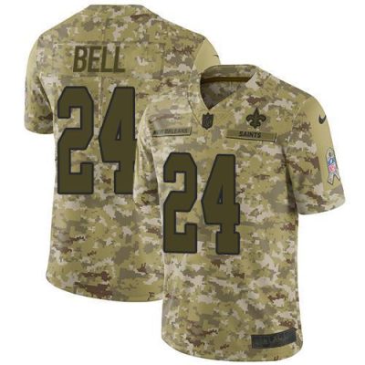 Nike New Orleans Saints #24 Vonn Bell Camo Stitched NFL Limited 2018 Salute To Service Jersey