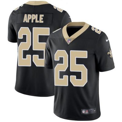Nike New Orleans Saints #25 Eli Apple Black Team Color Stitched NFL Vapor Untouchable Limited Jersey