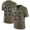 Nike New Orleans Saints #25 Eli Apple Olive Stitched NFL Limited 2017 Salute To Service Jersey