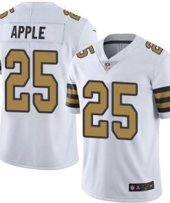 Nike New Orleans Saints #25 Eli Apple White Stitched NFL Limited Rush Jersey