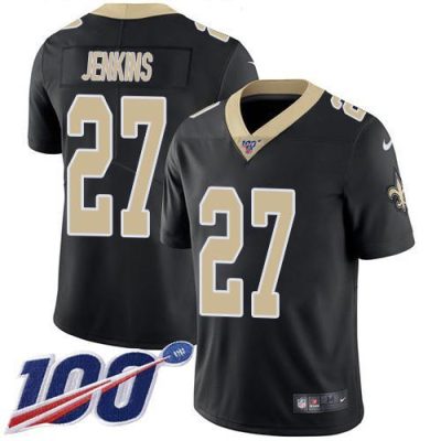 Nike New Orleans Saints #27 Malcolm Jenkins Black Team Color Stitched NFL 100th Season Vapor Untouchable Limited Jersey
