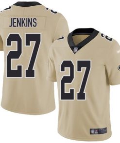 Nike New Orleans Saints #27 Malcolm Jenkins Gold Stitched NFL Limited Inverted Legend Jersey