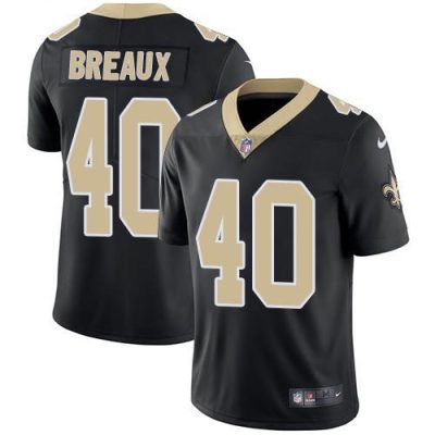 Nike New Orleans Saints #40 Delvin Breaux Black Team Color Stitched NFL Vapor Untouchable Limited Jersey