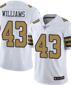 Nike New Orleans Saints #43 Marcus Williams White Stitched NFL Limited Rush Jersey