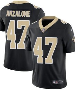 Nike New Orleans Saints #47 Alex Anzalone Black Team Color Stitched NFL Vapor Untouchable Limited Jersey