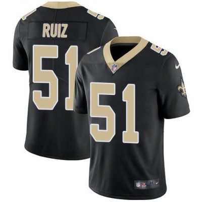 Nike New Orleans Saints #51 Cesar Ruiz Black Team Color Stitched NFL Vapor Untouchable Limited Jersey