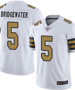 Nike New Orleans Saints #5 Teddy Bridgewater White Stitched NFL Limited Rush Jersey