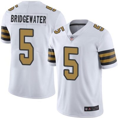 Nike New Orleans Saints #5 Teddy Bridgewater White Stitched NFL Limited Rush Jersey
