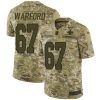 Nike New Orleans Saints #67 Larry Warford Camo Stitched NFL Limited 2018 Salute To Service Jersey