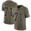 Nike New Orleans Saints #71 Ryan Ramczyk Olive Stitched NFL Limited 2017 Salute To Service Jersey